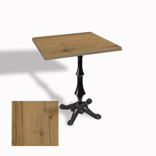 Dockers Çipa 1012 Döküm Ayak Kare Masa 70x70 cm - (Werzalit, Wermodin ve Allzalit Tabla) - Canyon Palace Oak