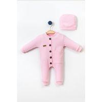 %100 Pamuk Ahşap Düğmeli Şapkalı Tulum