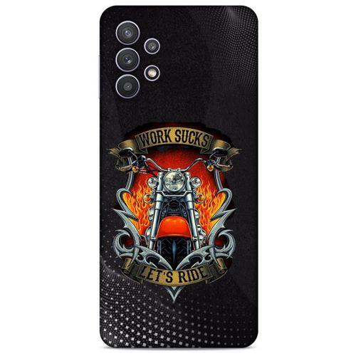 Samsung Galaxy A32 Uyumlu Kılıf Motorsiklet (8) Baskılı Kılıf Harley Davidson