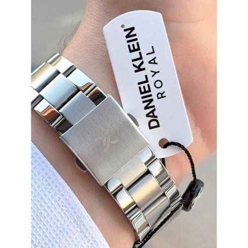Daniel Klein Erkek Kol Saati 30 Metre Suya Dayanıklı Çelik Kordon + Bileklik Hediyeli VS.BLKT.0718