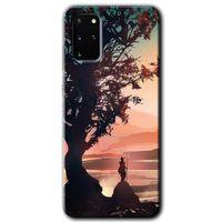 Galaxy S20 Plus Kılıf HD Desen Baskılı Arka Kapak - Yalnız Savaşcı