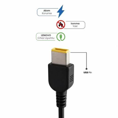 20v 3.25a Usb Pin 65 Watt For Lenovo Laptop Adaptör