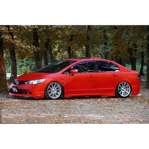 Honda Civic Uyumlu Fd6 Yan Marşpiyel (VAKUM) Beyaz Boyalıdır