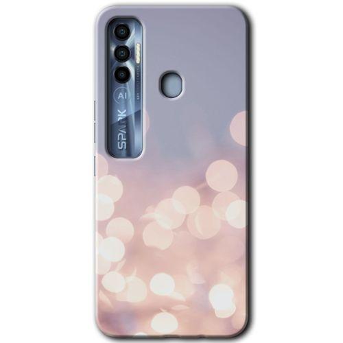 Tecno Spark 7 Pro HD Baskılı Kılıf + 9D Tam Ekran Koruyucu - Blur Lights
