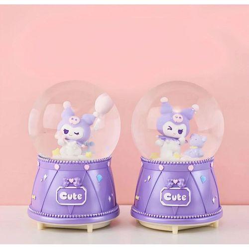 Kuromi Işıklı Müzikli Kar Küresi Orta Boy Model 3