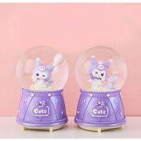 Kuromi Işıklı Müzikli Kar Küresi Orta Boy Model 3