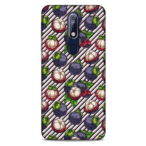 Frutix Mangosteen 02 Nokia 7.1 Kılıf Desenli Silikon