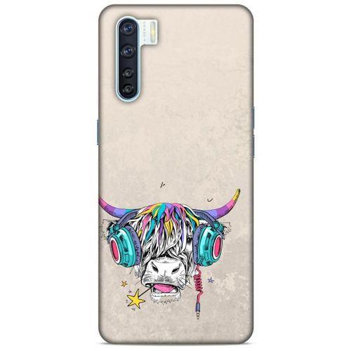 Animax DJ İnek Oppo A91 Kılıf Desenli Silikon