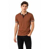 Erkek Polo Yaka Kısa Kollu Tişört Regular Kalıp T6096 BGL-ST05549
