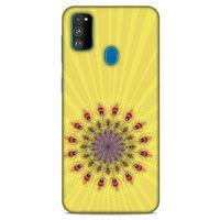 Samsung Galaxy M30s Kılıf Desenli Özel Seri Tüyler (20) Koruyucu Kılıf