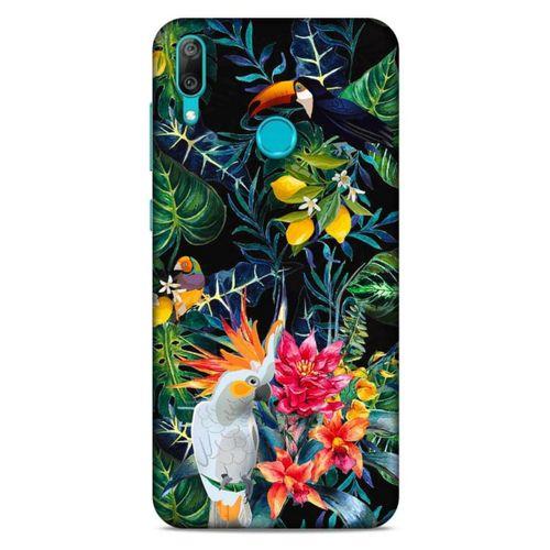 Huawei Y7 2019 Uyumlu Kılıf Yeşil Delisi (31) TPU Kılıf Kuşkonmaz yeşili