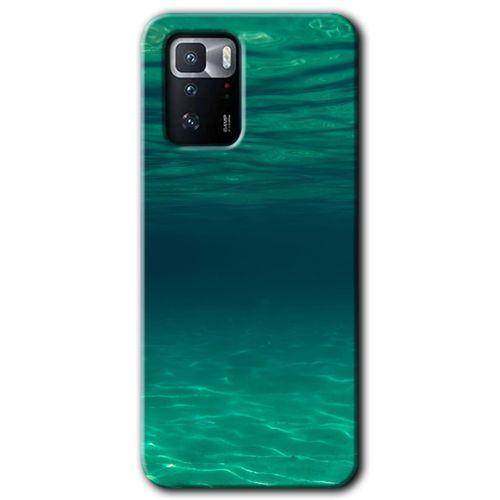 BeRa Aksesuar Poco x3 GT Kılıf Baskılı Kapak - Derin Deniz +Tam Kaplayan Mat Seramik