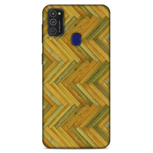 Lopard Samsung Galaxy M21 Uyumlu Kılıf Wood'X (32) Soft Silikon Kılıf Desenli