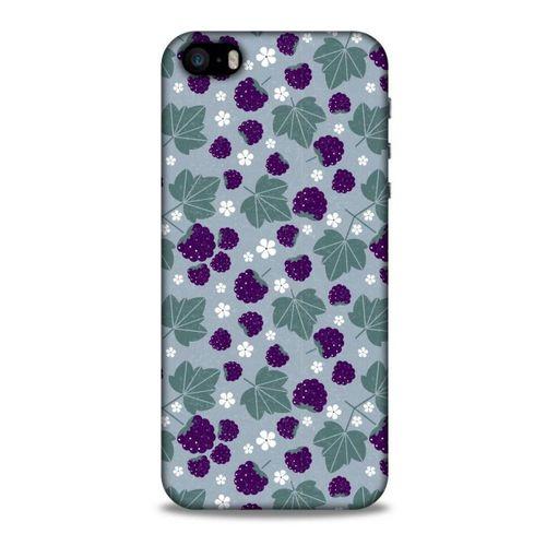 Frutix Böğürtlen 01 Apple iPhone SE Kılıf Desenli Silikon