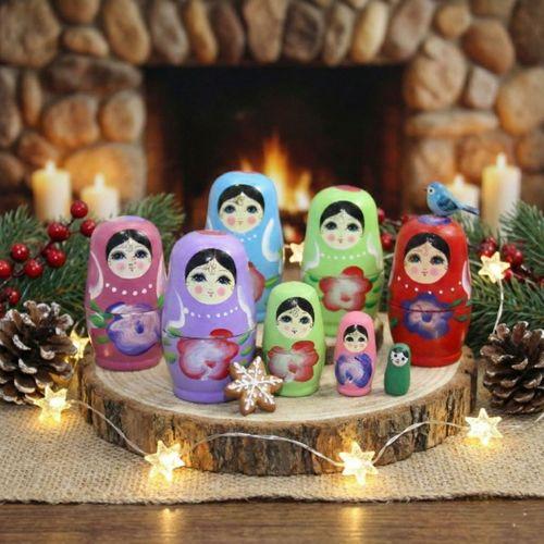4'lü Ahşap Matruşka