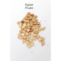 Oya Abiye Bileklik Kolye Pleksi Metalik Plastik Pul Altın Renk 8 gram 75 adet - BNC493