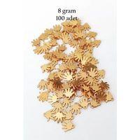 Oya Abiye Bileklik Kolye Pleksi Metalik Plastik Pul Altın Renk 8 gram 100 adet - BNC485