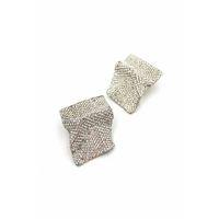 Taşlı Küpe - Beyaz