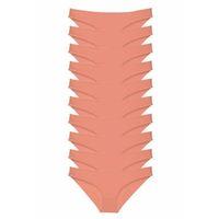 10 adet Süper Eko Set Likralı Kadın Slip Külot Pudra