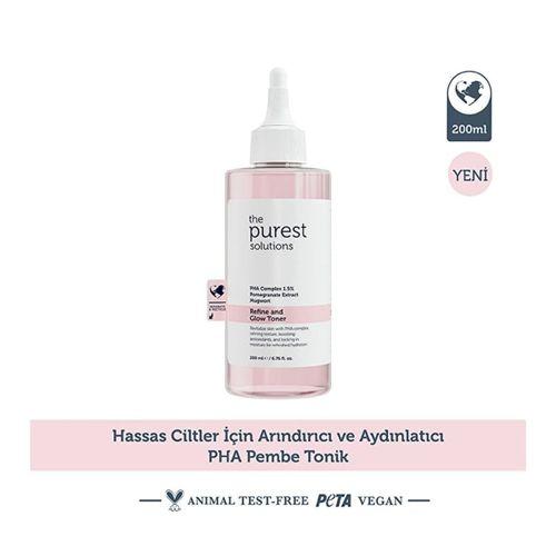 The Purest Solutions Hassas Ciltler İçin Arındırıcı ve Aydınlatıcı PHA Pembe Tonik 200 ML