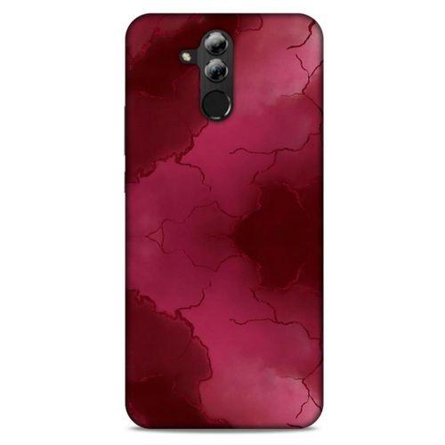 Mermer Desenli (7) Tema Telefon Kılıfı Bordo Huawei Mate 20 Lite Kılıf