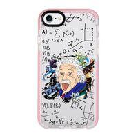iPhone 7 Einstein In Formula Desenli Candy Bumper Silikonlu Telefon Kılıfı