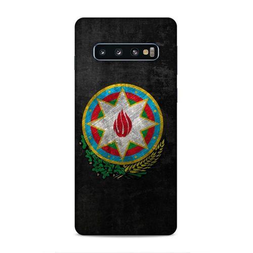 Samsung Galaxy S10 Uyumlu Kılıf Azarbaijan (39) Liquid Crystal Kılıf Amblem