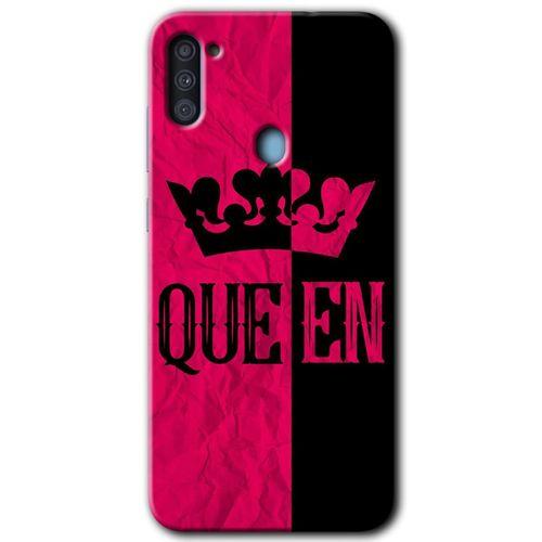 Galaxy M11 Kılıf HD Desen Baskılı Arka Kapak - Queen + Kırılmaz Cam