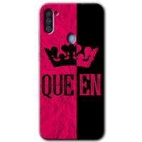 Galaxy M11 Kılıf HD Desen Baskılı Arka Kapak - Queen + Kırılmaz Cam