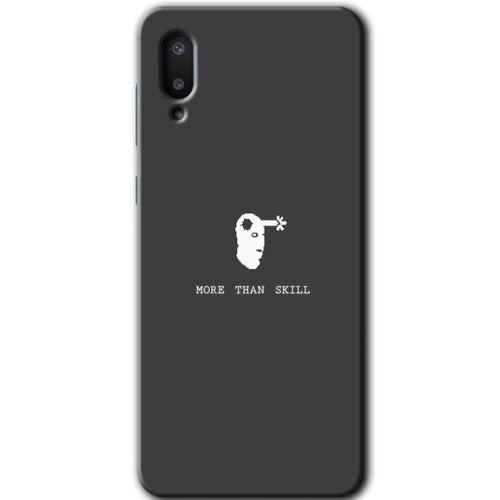 MRCİLETİSİM Samsung Galaxy A02 Kılıf Baskılı Kapak - Headshot + 5D Tam Kaplayan Cam