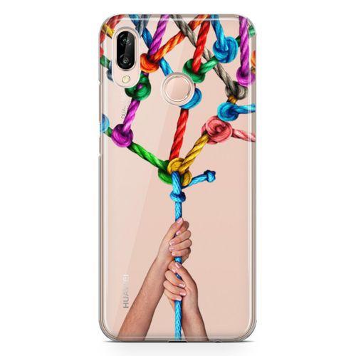 Huawei P20 Lite Kılıf Bağlılık Arka Kapak Koruma Desenli Full Koruyucu
