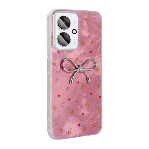 Xiaomi Poco C65 Kılıf Kamera Korumalı Figürlü Zore Ponti Silikon Kapak