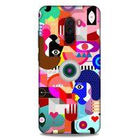 Lopard Xiaomi Pocophone F1 Uyumlu Kılıf Soyut Sanat (21) Baskılı Koruyucu Kapak