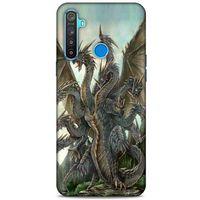 Oppo Realme 5i Kılıf Dragons (35) Fit Design Kılıf 9 Başlı Ejderha