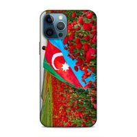 Apple iPhone 12 Pro Max Uyumlu Kılıf Azarbaijan (8) Baskılı Kılıf Azərbaycan Lale