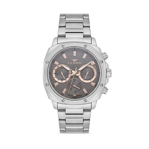 Ferro FM11652AWT-A4 Quartz Çelik Gri 42 mm Erkek Kol Saati