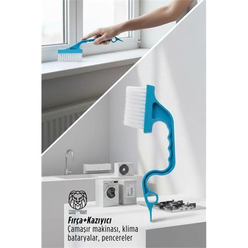 Greta Schmidt Serisi 3’ü 1 Arada Detay Temizleyici: Pervaz, Derz ve Dar Alan Fırçası 722890