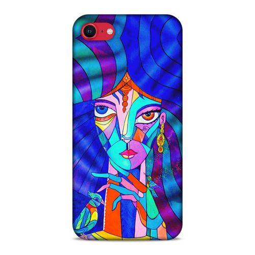 Lopard Apple iPhone SE 2020 Uyumlu Kılıf Sürreal Yüzler ♀ (45) Liquid Air Kılıf Baskılı