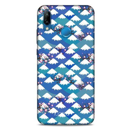 Huawei P20 Lite Kılıf Pastel Renkler (16) Kalın Kılıf Yeşil Mavi