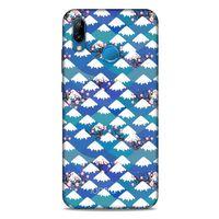 Huawei P20 Lite Kılıf Pastel Renkler (16) Kalın Kılıf Yeşil Mavi