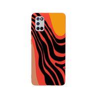Oppo A72 Modern Art Premium Silikonlu Kırmızı Telefon Kılıfı