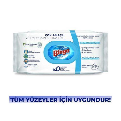 Bingo Bingo Yüzey Temizlik Havlusu 96 Adet Beyaz Sabun