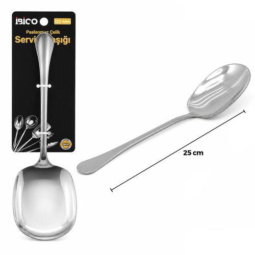 Krom 25 cm Metal Servis Kaşık