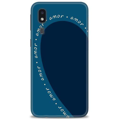 Samsung Galaxy A2 Core Kılıf HD Baskılı Kılıf - Amor Mavi + Tam Ekran Koruyucu
