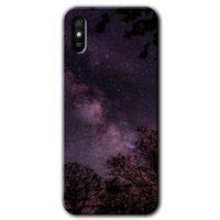 Xiaomi Redmi 9A HD Baskılı Kılıf + 9D Tam Ekran Koruyucu - Gece Galaksi