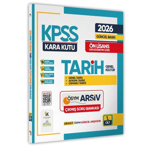 2026 KPSS Önlisans/Ortaöğretim Tarihin Kara Kutusu 1 Cilt ÖSYM Çıkmış Soru Bankası Konu Özetli Çözüm