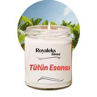 Doğal Özel Seri Kokulu Dekoratif Kavanoz Mum 210 cc - Tütün Esansı - RYL