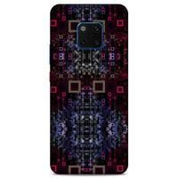 Lopard Huawei Mate 20 Pro Uyumlu Kılıf PiXel (18) Telefon Kılıfları Siyah Kırmızı