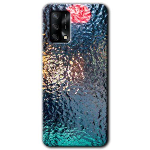 Oppo A74 Kılıf Baskılı Kapak - Blur Cam + 5D Tam Kaplayan Cam