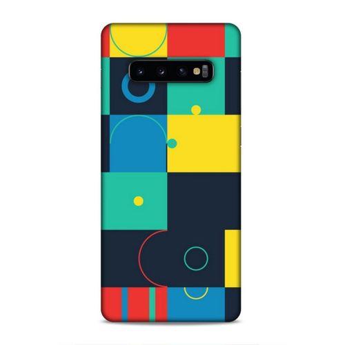 Samsung Galaxy S10 Plus Uyumlu Kılıf Insomnia (13) Silikon Kap Yeşil Sarı